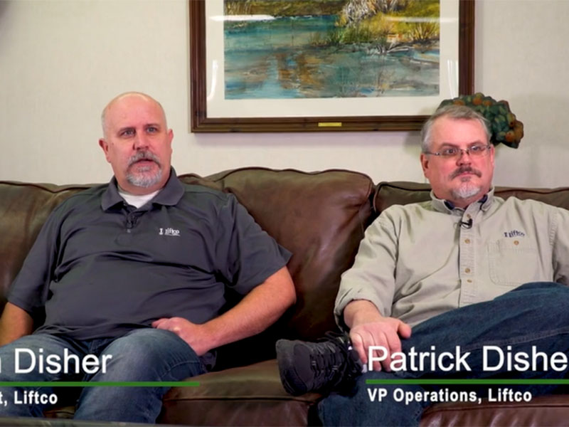 Cogent Analytics Client: John and Patrick Disher of Liftco