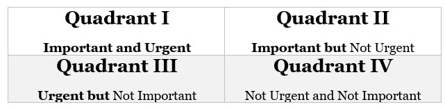 Cogent Analytics Time Management Matrix