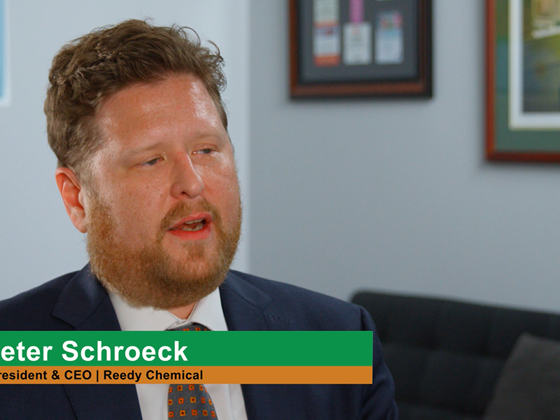 Cogent Analytics Client: Peter Schroeck of Reedy Chemical