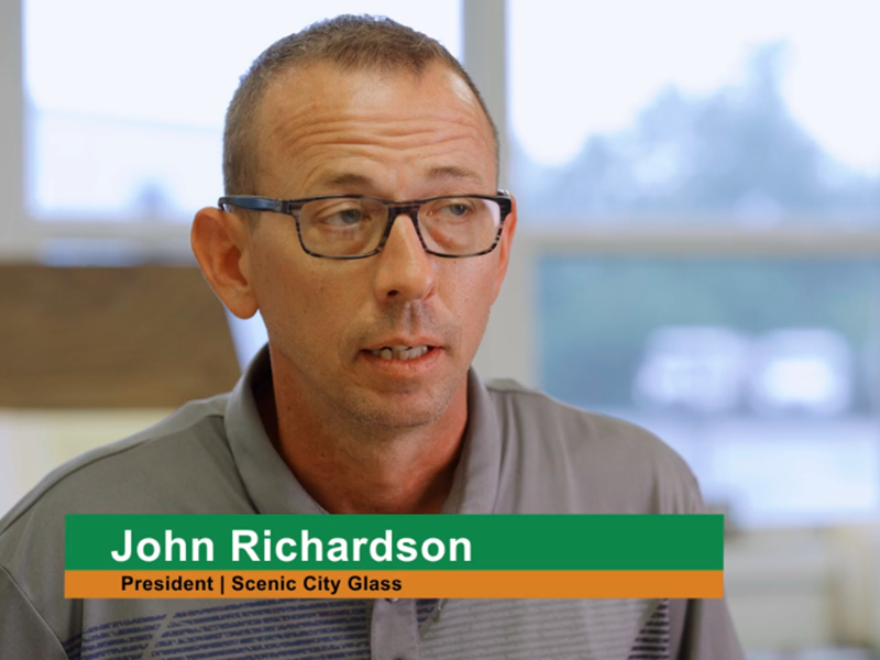 Cogent Analytics Client: John Richardson of Scenic City Glass