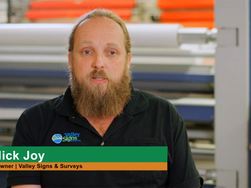 Cogent Analytics Client: Nick Joy of Valley Signs & Surveys