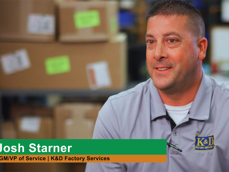 Cogent Analytics Client: Josh Starner of K&D Factory Services