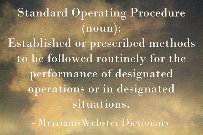 Standard Operating Procedure Definition