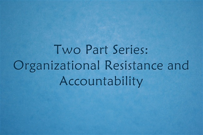 Two Part Series - Organizational Resistance and Accountability for Small Business Owners