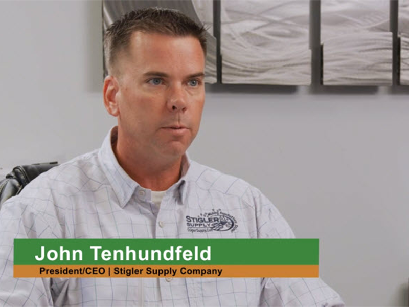 John Tenhundfeld, President of Stigler Supply, Client of Cogent Analytics
