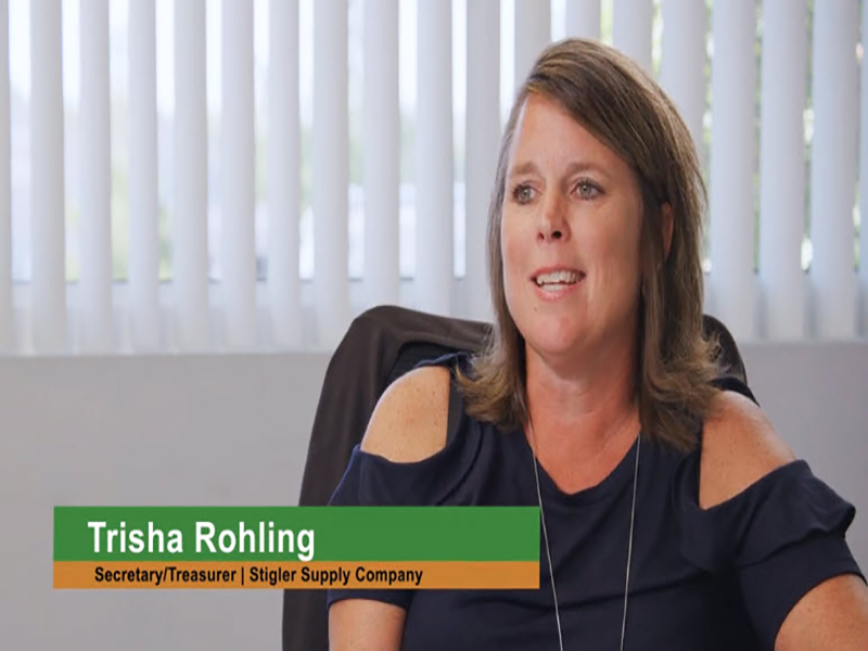 Trisha Rohling - Treasurer of Stigler Supply, Client of Cogent Analytics