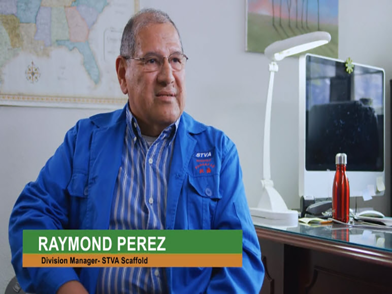 Raymond Perez, Division Manager at STVA Scaffold, a client of Cogent Analytics