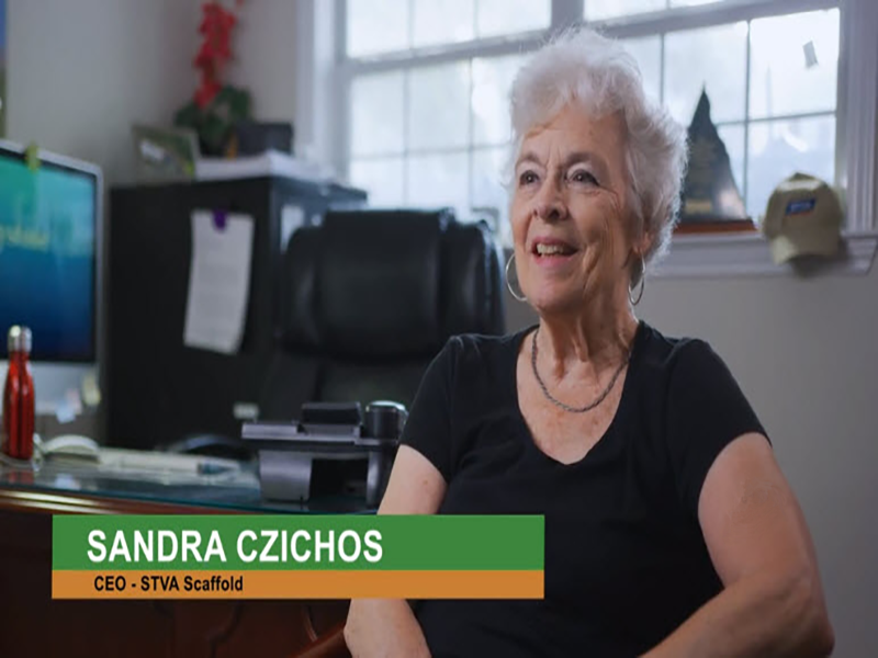 Sandra Czichos, CEO of STVA Scaffold, a client of Cogent Analytics