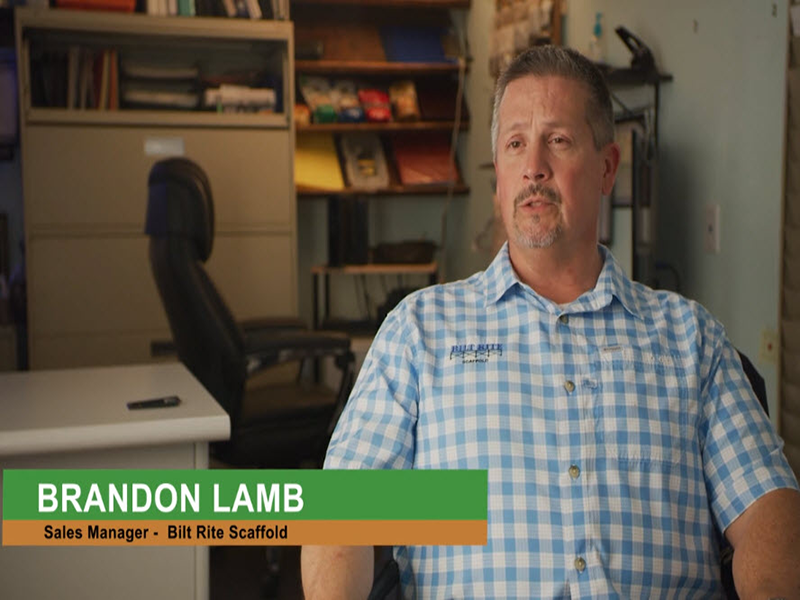 Brandon Lamb, Sales Manager at Bilt Rite Scaffold, client of Cogent Analytics