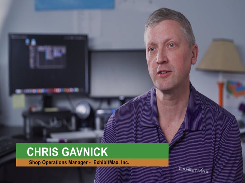 Chris Gavnick - Shop Operations Manager at ExhibitMax Inc - client of Cogent Analytics