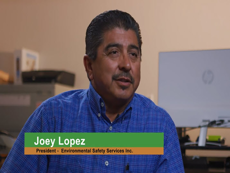 Joey Lopez, President of Environmental Safety Services, a client of Cogent Analytics