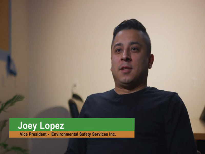 Joey Lopez, Vice President at Environmental Safety Services, a client of Cogent Analytics