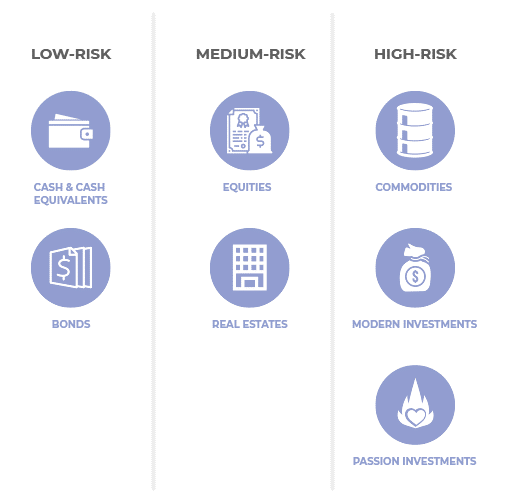 Levels of Risk for Investment 