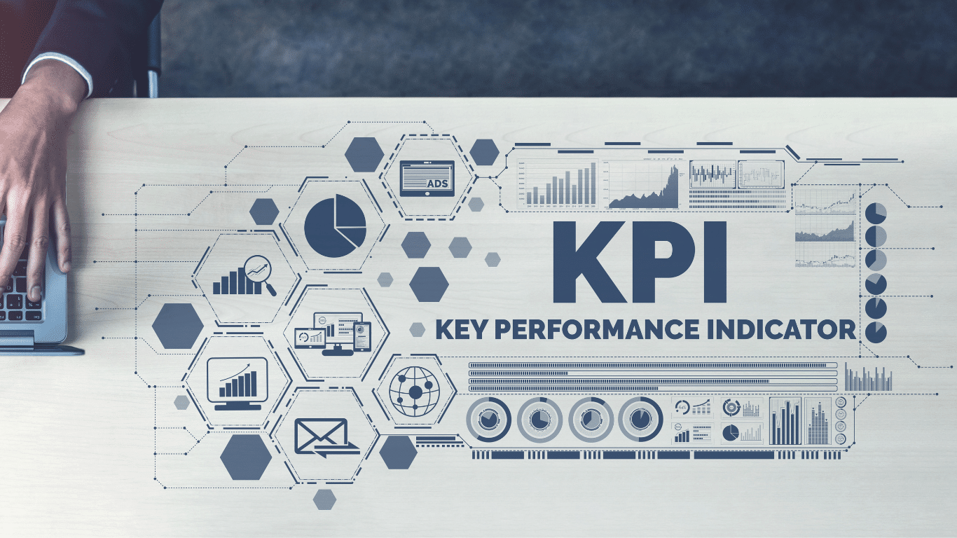 Kpi 4. Key Performance indicator logo.